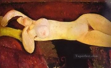  1917 Oil Painting - le grand nu the great nude 1917 Amedeo Modigliani